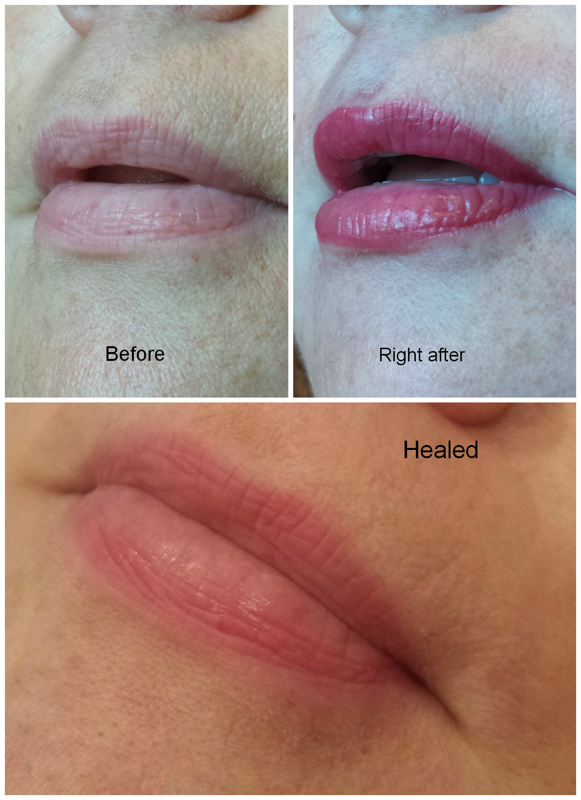 Lipliner right after